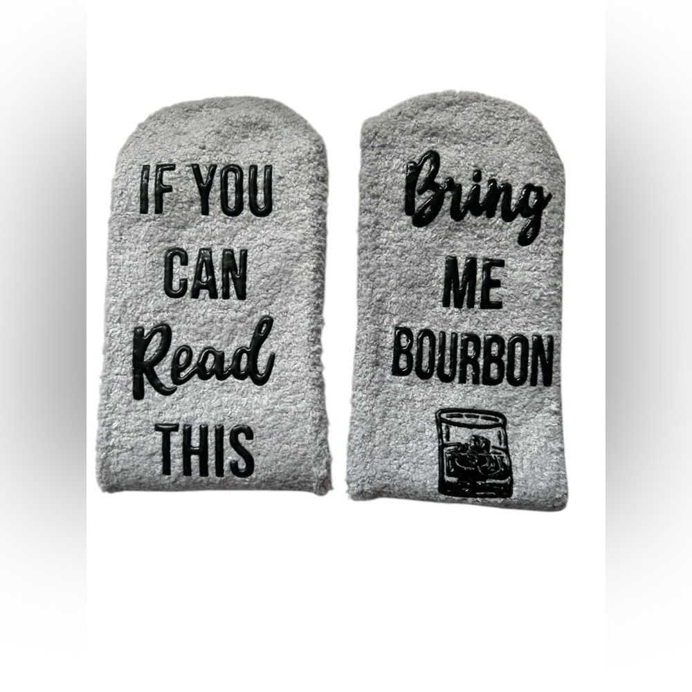 Funny “If You Can Read This / Bring Me Bourbon” Socks - NEW in Box